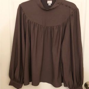 Plus Size Top With Button Detail on the shoulder